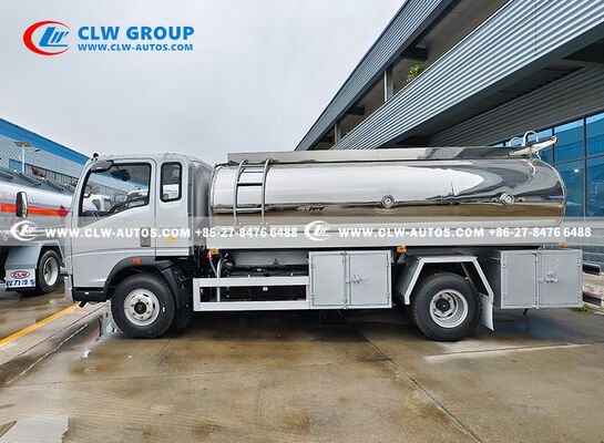 HOWO 4x2 RHD Mobile Refueling Truck with Mirrored Aluminum Alloy Tank and Dual-Dispenser System