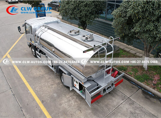 HOWO 4x2 RHD Mobile Refueling Truck with Mirrored Aluminum Alloy Tank and Dual-Dispenser System