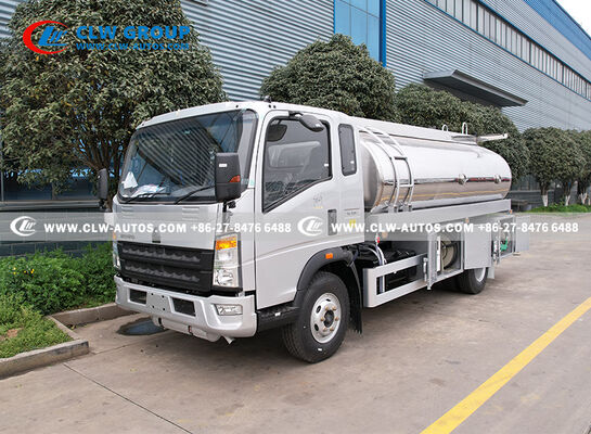 HOWO 4x2 RHD Mobile Refueling Truck with Mirrored Aluminum Alloy Tank and Dual-Dispenser System