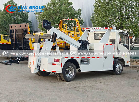 FAW Tiger VR 4x2 Light Duty Wrecker Truck with 350kg Lifting Capacity and China VI Diesel Engine for Urban Towing