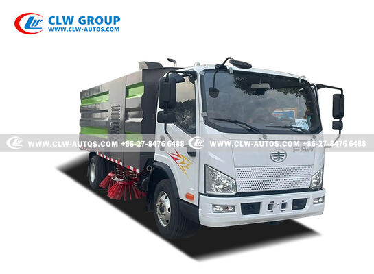FAW 5.5m³ Right-Hand Drive Road Sweeper Truck with Regenerative Air Suction and Intelligent Touchscreen Control