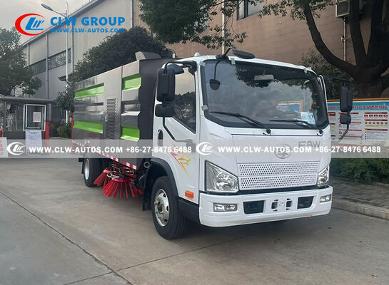 FAW 5.5m³ Right-Hand Drive Road Sweeper Truck with Regenerative Air Suction and Intelligent Touchscreen Control