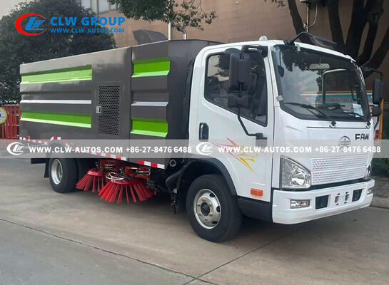 FAW 5.5m³ Right-Hand Drive Road Sweeper Truck with Regenerative Air Suction and Intelligent Touchscreen Control