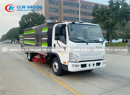 FAW 5.5m³ Right-Hand Drive Road Sweeper Truck with Regenerative Air Suction and Intelligent Touchscreen Control
