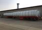 34CBM 3 Axle Hot Bitumen Tank Trailer Carbon Steel Tank Material High Loading