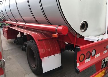 34CBM 3 Axle Hot Bitumen Tank Trailer Carbon Steel Tank Material High Loading