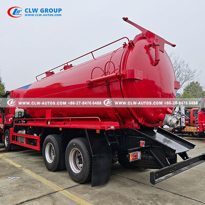 Isuzu FVZ 6x4 17m³ Combination Sewer Cleaner & Vacuum Truck with Water Ring Vacuum Pump and Crane Boom for Municipal Sanitation