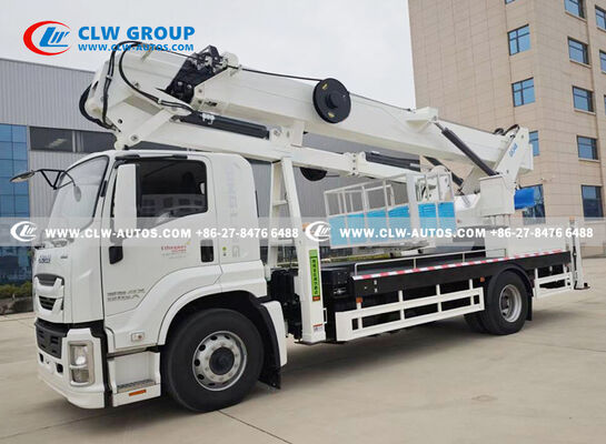 ISUZU GIGA 34-Meter Insulated Aerial Work Truck with Dielectrically Insulated Bucket and Articulated Folding Arm