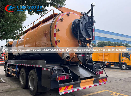 18m³ Combination Sewer Cleaning Truck with 3,500 psi High-Pressure Jetting and ≥8m Vacuum Suction Depth for Municipal Use
