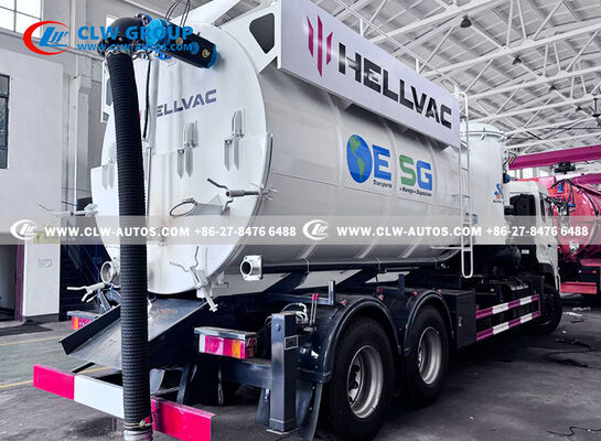 Dongfeng 6x4 Sand-Suction Truck with 12-15m³ Capacity, Cyclone Dust Collector & Two-Stage Overflow Protection