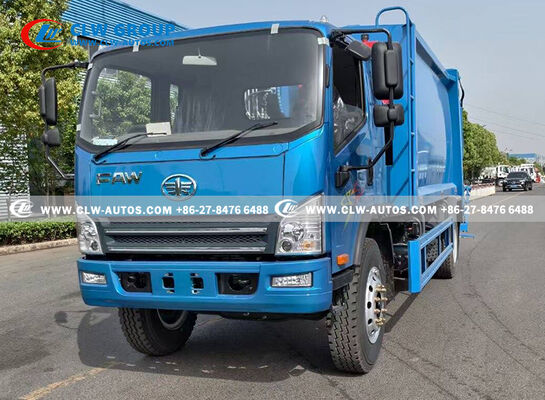 FAW 4x2 14m³ Compactor Garbage Truck – Rear-Loading Waste Compactor with Q345 Steel Body & PLC Hydraulic Control