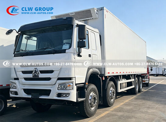 HOWO 8x4 Refrigerated Truck with 20-30 Ton Payload, 400HP Engine, and 58.8m³ Cargo Volume for Cold Chain Logistics