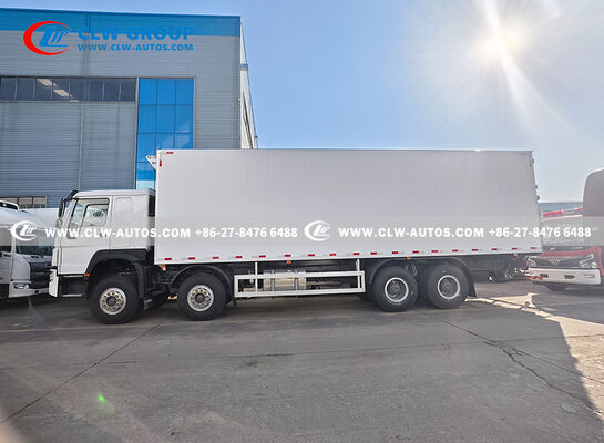 HOWO 8x4 Refrigerated Truck with 20-30 Ton Payload, 400HP Engine, and 58.8m³ Cargo Volume for Cold Chain Logistics