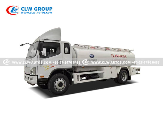 FAW 4x2 Mini Fuel Tanker Truck with 3,000-5,000L Q235 Carbon Steel Tank and Euro II/III Diesel Engine