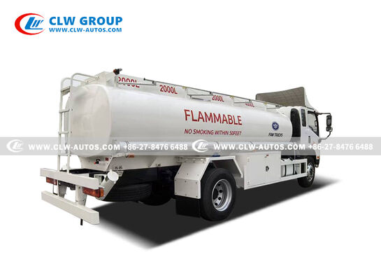 FAW 4x2 Mini Fuel Tanker Truck with 3,000-5,000L Q235 Carbon Steel Tank and Euro II/III Diesel Engine