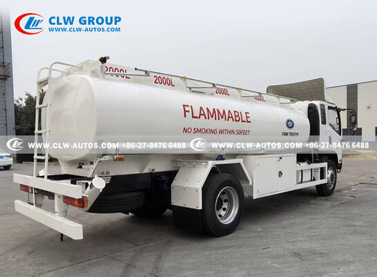 FAW 4x2 Mini Fuel Tanker Truck with 3,000-5,000L Q235 Carbon Steel Tank and Euro II/III Diesel Engine