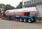 Lightweight Design Fuel Transport Trucks , 30T 62000 Liters Propane Tank Truck Vehicle