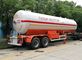 20T Propane Transport Trailer , Horizontal Bullet Propane Delivery Truck 40000 Liter Capacity
