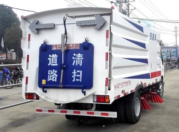 Diesel Small Street Vacuum Truck , ISUZU Vacuum Road Sweeper With Water Tank