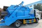Mobile Dongfeng 4 Cbm Waste Removal Trucks 6 Wheel With Hydraulic Control Loading