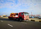 Heavy Duty Truck Mounted Telescopic Crane , Truck Bed Mounted Crane Folded Boom Type 10 X 4 100 Tons