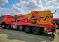 Heavy Duty Truck Mounted Telescopic Crane , Truck Bed Mounted Crane Folded Boom Type 10 X 4 100 Tons