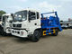 Municipal Rubbish Collection Truck , 10 Tons Dongfeng Swing Arm Garbage Disposal Truck