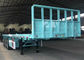 3 Axle Flatbed Tanks Trucks And Trailers 40ft Container Semi Trailer 40t / 50t Double Tires