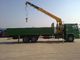 12 Tons XCMG Truck Mounted Telescopic Crane , Howo 10 Wheel High Up Truck Mounted Cranes