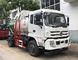 Cylinder Shape Container Garbage Truck , Diesel Engine Garbage Collection Truck