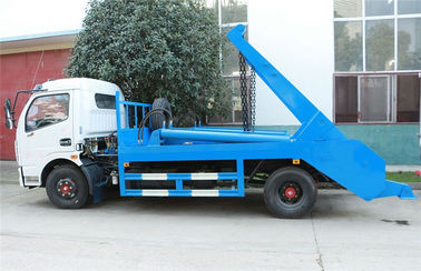 Swing Arm Garbage Waste Removal Trucks Carbon Steel Waste Transport With 5CBM Hopper