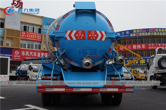 120HP Dongfeng 6cbm Sewer Cleaning Truck With 6000L Tank