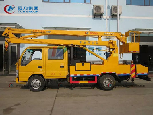 ISUZU 4X2 Hydraulic Foldable Knuckle Boom Truck For High Altitude Operation