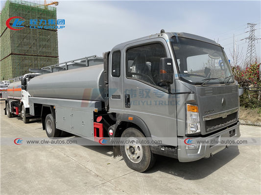 RHD Howo 8000L 10000L Diesel Tanker Truck With Censtar Dispenser