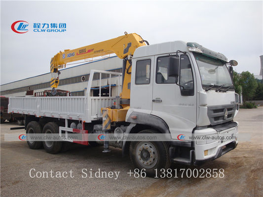 Sinotruk Howo 6x4 8T 10 Wheel Truck Mounted Telescopic Boom Crane