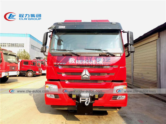 Howo 6 Wheel 290HP Firefighter Truck With 5T Knuckle Crane