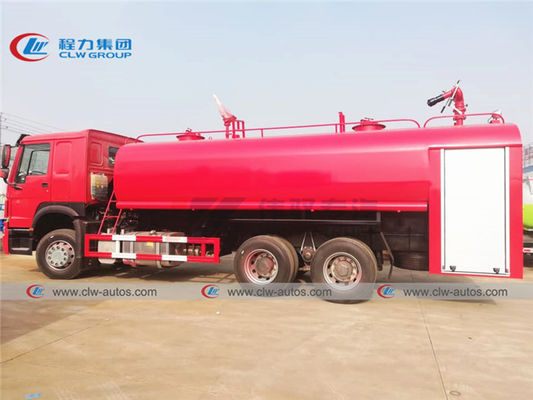 Euro II Sinotruk Howo 3 Axles 20T Fire Brigade Truck