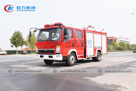 Howo 3000L Water Foam Tank Firefighting Apparatus