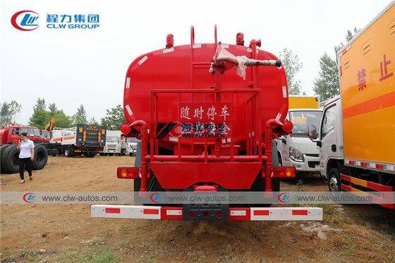 Dongfeng 170HP 8m3 Carbon Steel Water Tanker Fire Brigade Truck