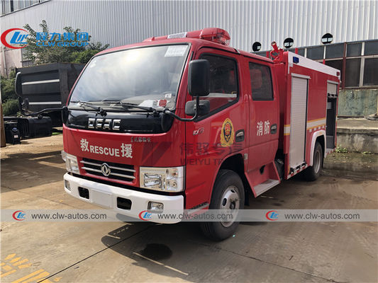 LHD RHD Double Row Dongfeng Fire Fighting Truck With 3500L Water Tanker