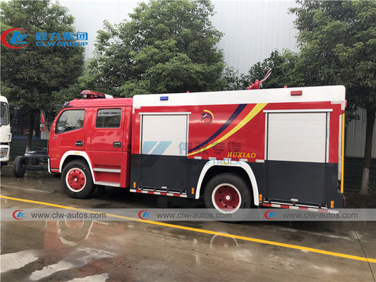 LHD RHD Double Row Dongfeng Fire Fighting Truck With 3500L Water Tanker