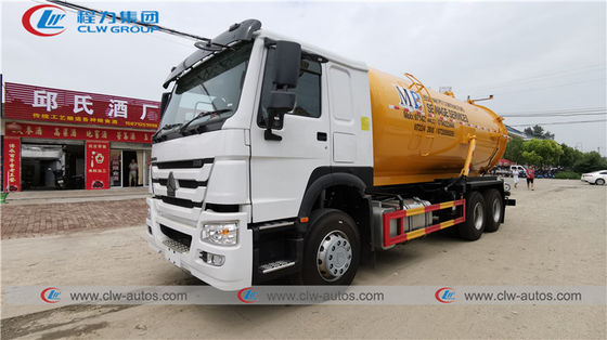 20CBM Howo 371HP 6x4 Vacuum Sewer Suction Truck