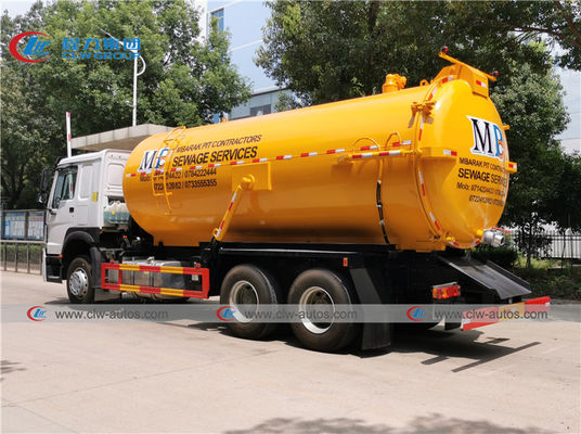 20CBM Howo 371HP 6x4 Vacuum Sewer Suction Truck