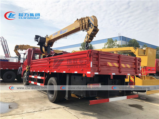 Dongfeng 190HP Truck Mounted XCMG 8 Tons Straight Boom Crane