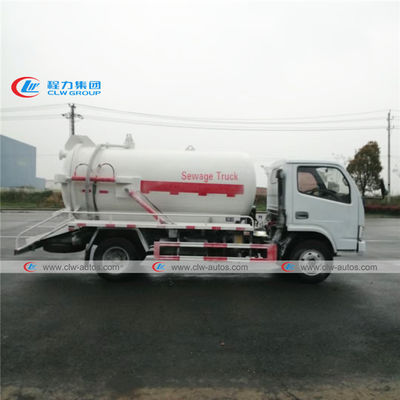 Right Hand Drive Dongfeng 95HP 4m3 Septic Vacuum Trucks