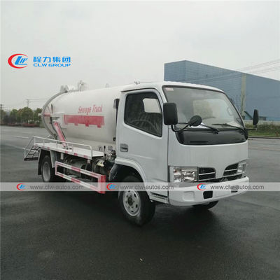 Right Hand Drive Dongfeng 95HP 4m3 Septic Vacuum Trucks