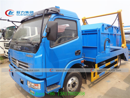 5cbm Self Loading Dongfeng Swing Arm Garbage Truck With Hanging Chain