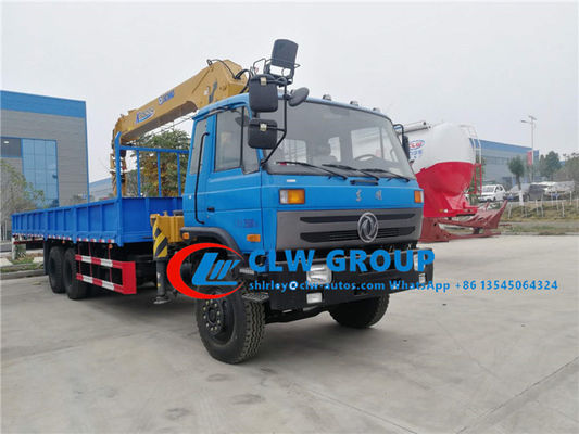 Dongfeng 6x4 8.5M Fence Truck With 10T Straight Arm XCMG Crane