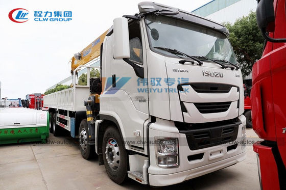 Isuzu Giga 8x4 Truck Mounted Hydraulic Telescopic Straight Boom Crane