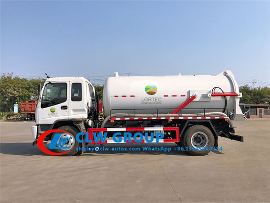 ISUZU FTR 10000L Stainless Steel Vacuum Sewage Suction Truck